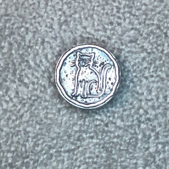 Kameleon Here Kity‎ Kity JewelPop KJP101 Antiqued Sterling Silver Cat ~ N… - Picture 2 of 3